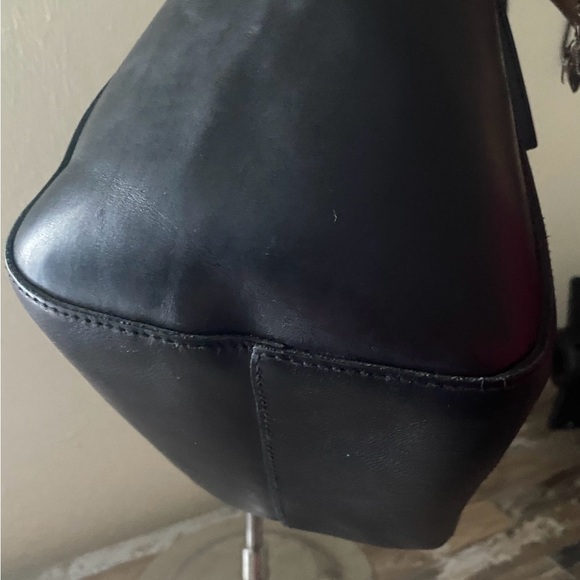 Madewell Knotted Black Leather Tote Bag - Picture 8 of 11